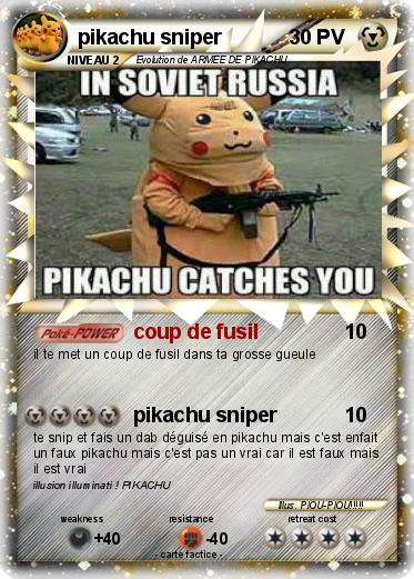 Pokemon pikachu sniper