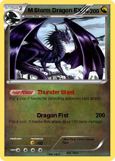 Pokemon M Storm Dragon EX