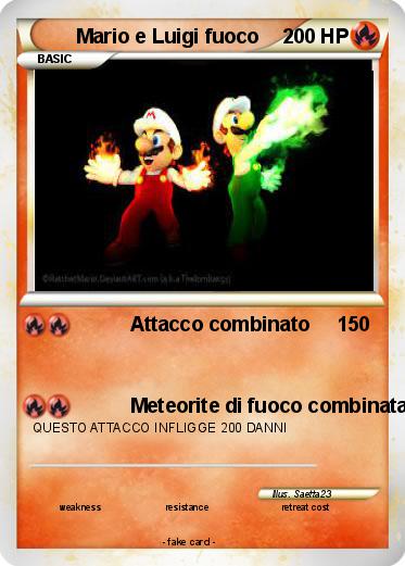 Pokemon Mario e Luigi fuoco
