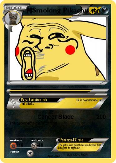Pokemon Smoking Pikachu