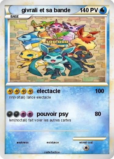 Pokemon givrali et sa bande
