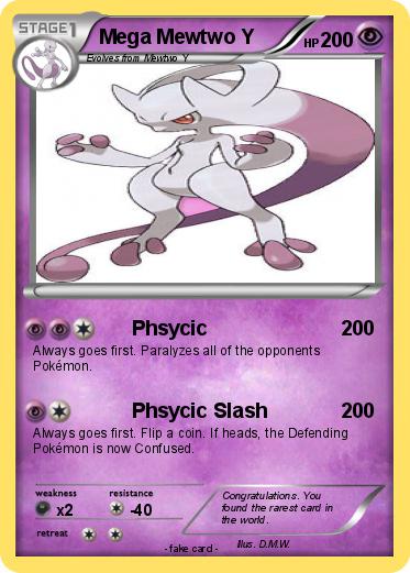 Pokemon Mega Mewtwo Y