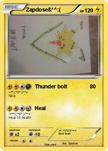 Pokemon Zapdose&*^:(