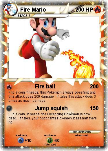 Pokemon Fire Mario