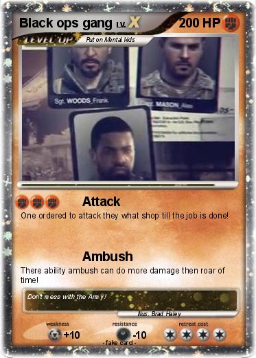 Pokemon Black ops gang