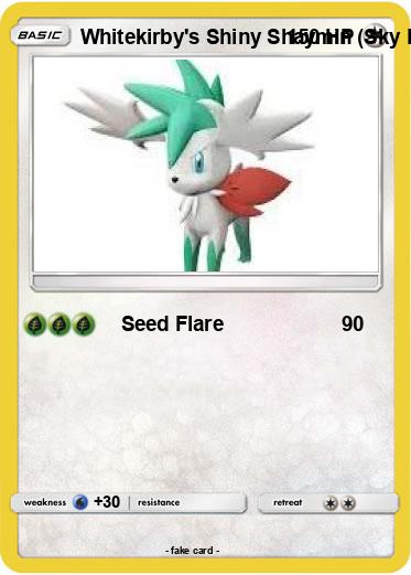 Pokemon Whitekirby's Shiny Shaymin (Sky From)