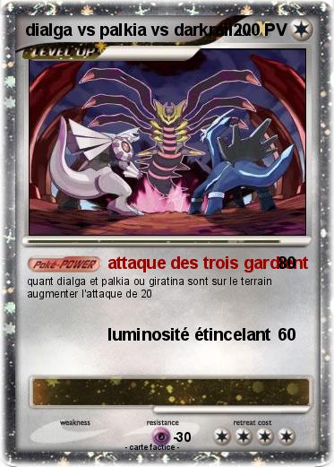 Pokemon dialga vs palkia vs darkrail