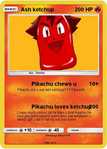 Pokemon Ash ketchup