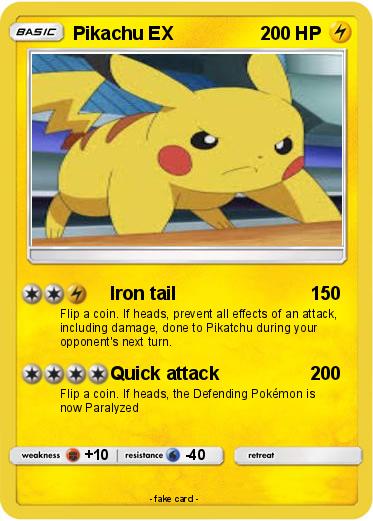 Pokemon Pikachu EX