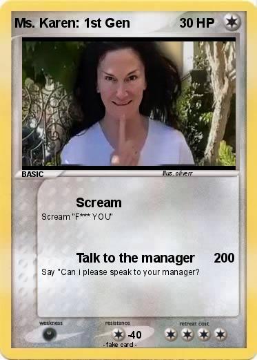 Pokemon Ms. Karen: 1st Gen