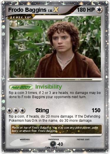 Pokemon Frodo Baggins