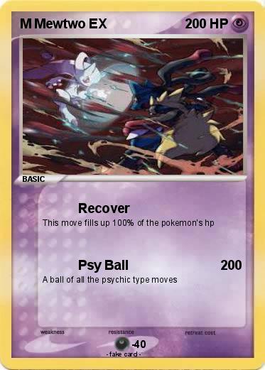 Pokemon M Mewtwo EX
