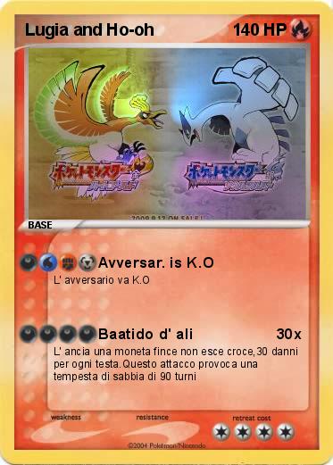 Pokemon Lugia and Ho-oh