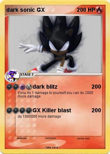 Pokemon dark sonic GX