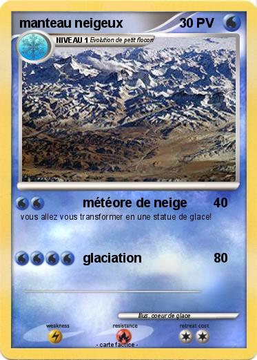 Pokemon manteau neigeux