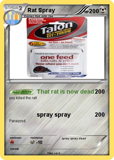 Pokemon Rat Spray