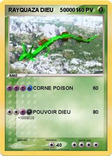 Pokemon RAYQUAZA DIEU    500001