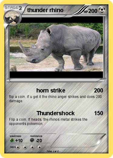 Pokemon thunder rhino
