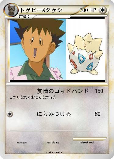 Pokemon トゲピー&タケシ