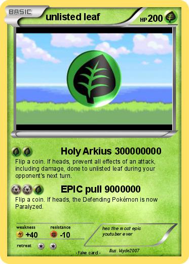 Pokemon unlisted leaf