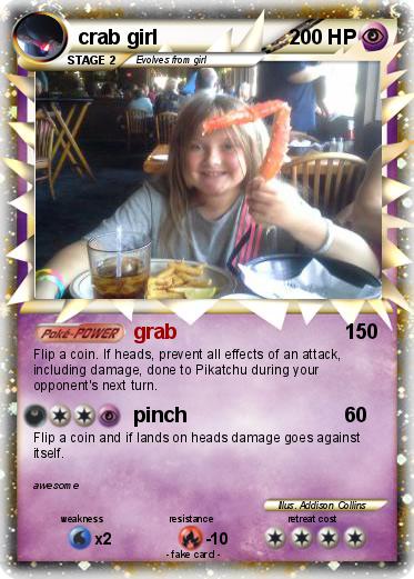Pokemon crab girl