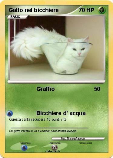Pokemon Gatto nel bicchiere