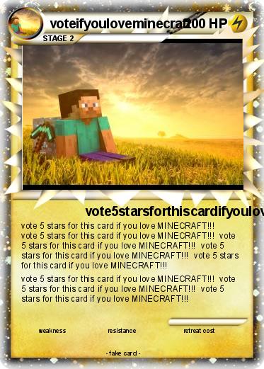 Pokemon voteifyouloveminecraft