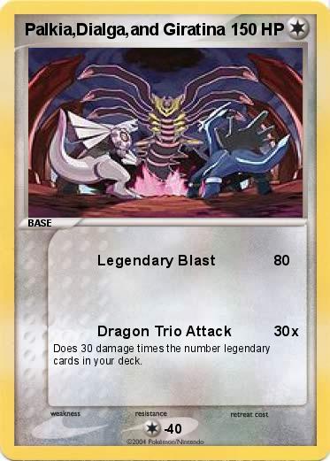 Pokemon Palkia,Dialga,and Giratina