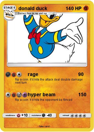 Pokemon donald duck