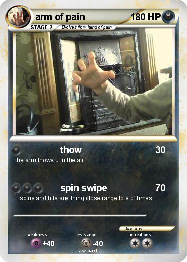 Pokemon arm of pain