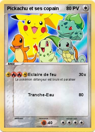 Pokemon Pickachu et ses copain