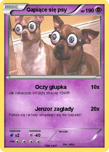 Pokemon Gapiące się psy