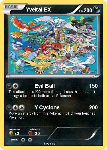Pokemon Yveltal EX