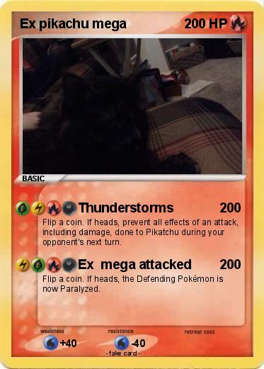 Pokemon Ex pikachu mega