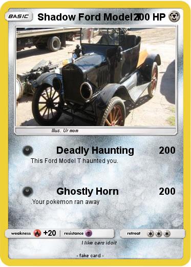 Pokemon Shadow Ford Model T