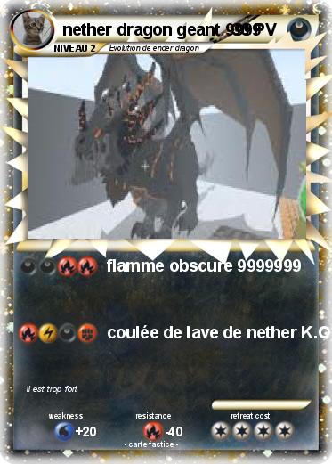 Pokemon nether dragon geant 9999