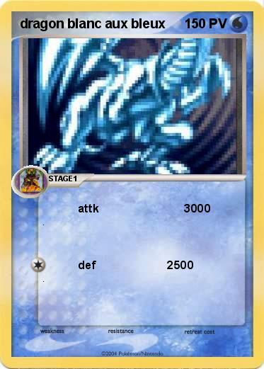 Pokemon dragon blanc aux bleux