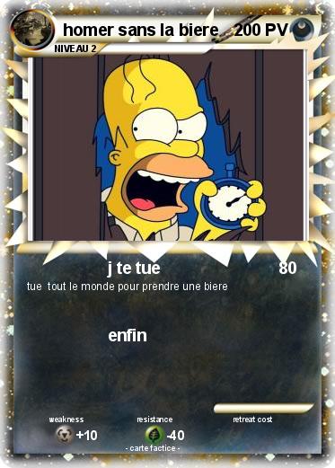 Pokemon homer sans la biere