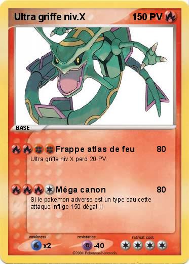 Pokemon Ultra griffe niv.X