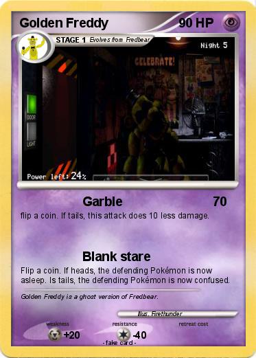 Pokemon Golden Freddy