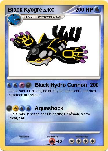 Pokemon Black Kyogre