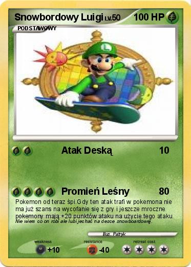 Pokemon Snowbordowy Luigi