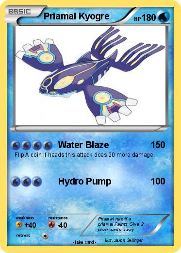 Pokemon Priamal Kyogre