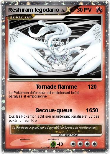 Pokemon Reshiram legodario