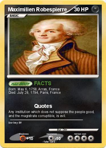 Pokemon Maximilien Robespierre