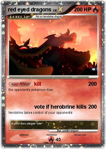 Pokemon red eyed dragons