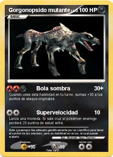 Pokemon Gorgonopsido mutante