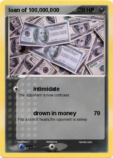 Pokemon loan of 100,000,000