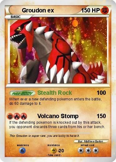 Pokemon Groudon ex