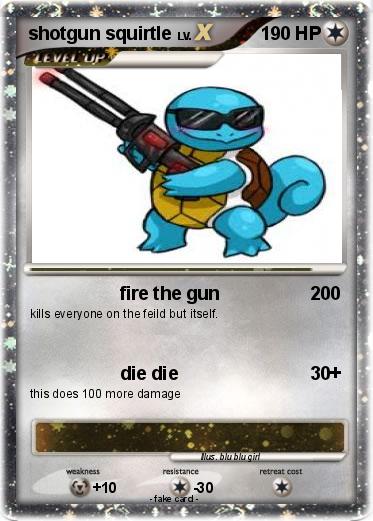 Pokemon shotgun squirtle